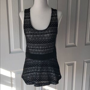 Anthropologie Deletta Peplum Sleeveless Shirt- S